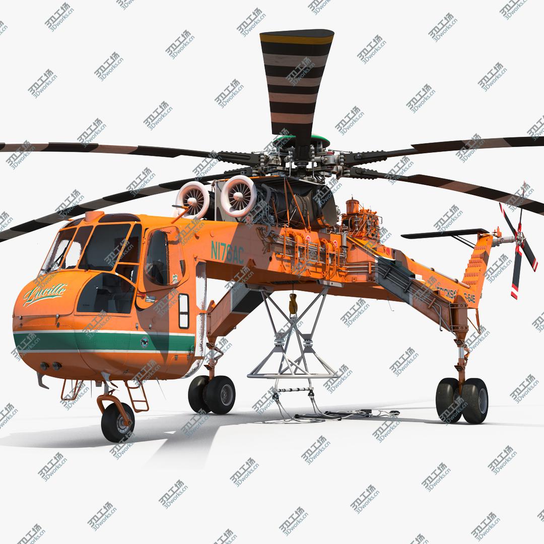 images/goods_img/20210313/Sikorsky S-64 Skycrane Helicopter Cargo Rigged 3D model/1.jpg